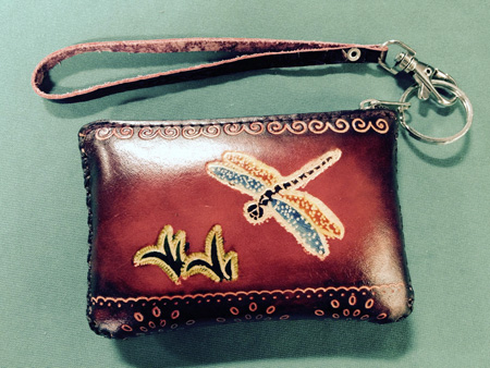 leather coin purse