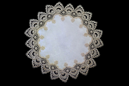 gold lace doilies